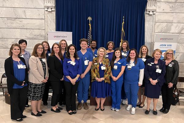 CON students and faculty at the "Nurses Day at the Capital"