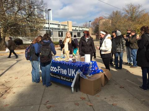 Campus Community Rallies for the Sixth Anniversary of the Tobacco-free Policy