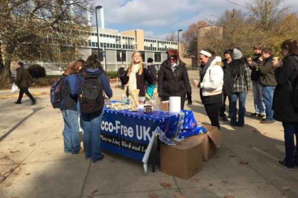 Campus Community Rallies for the Sixth Anniversary of the Tobacco-free Policy