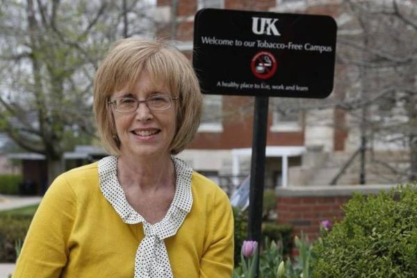 Dr. Ellen Hahn Tobacco Free Campus Sign