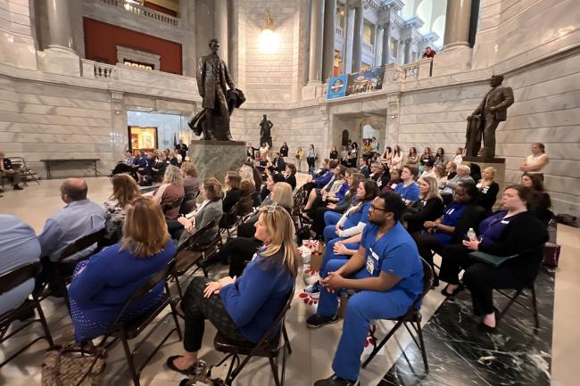 CON students and faculty at the "Nurses Day at the Capital"